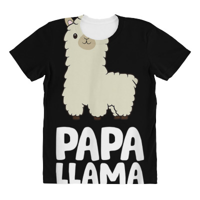 Daddy Llama Men Boys Llama Gift Papa Llama T Shirt All Over Women's T-shirt Designed By Burtojack