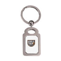 Womens Matching Girls Trip   Vacation Weekend Road Trip T Shirt Silver Rectangle Keychain | Artistshot