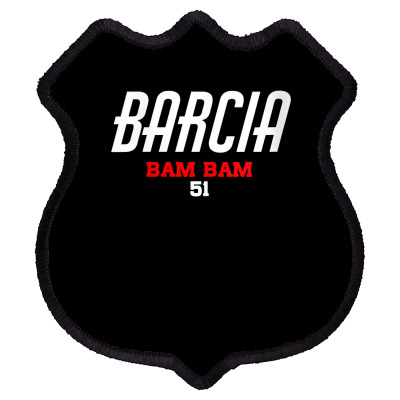 Womens Bam Bam Justin Barcia 51 Motocross Supercross Merch V Neck T Sh Shield Patch Designed By Jermonmccline