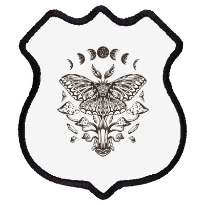 Fairy Grunge Fairycore Aesthetic Goth Luna Moth Mushroom T Shirt Shield Patch Designed By Ebertfran1985