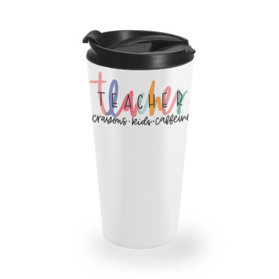 Happy Last Day Of School Teachers Crayons Kids Caffeine T Shirt Travel Mug Designed By Nicoleden
