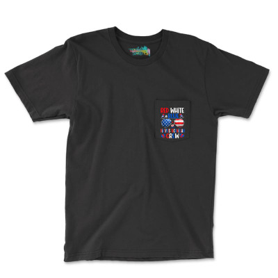 Red White Blue Dialysis Technician Crew Funny 4th Of July T Shirt Pocket T-shirt Designed By Sven