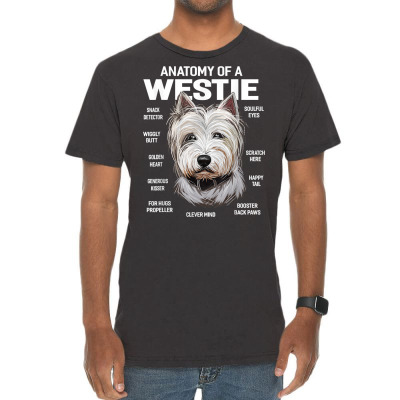 Dogs 365 Anatomy Of A West Highland White Terrier Dog Gift T Shirt Vintage T-shirt Designed By Ebertfran1985