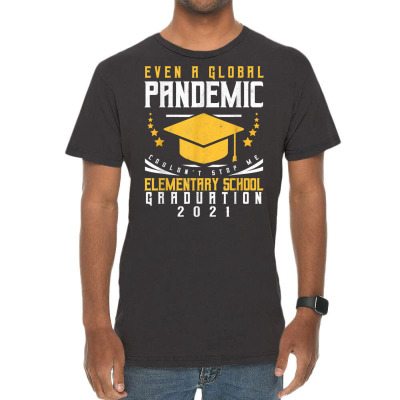 Elementary School Graduation 2021 Degree Graduate T Shirt Vintage T-shirt Designed By Ebertfran1985