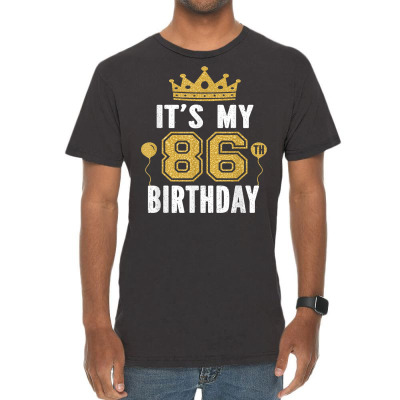 It's My 86th Birthday Gift For 86 Years Old Man And Woman T Shirt Vintage T-shirt Designed By Mikalegolub95
