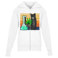 I Like Weed My Cat And Maybe 3 People Retro T Shirt Youth Zipper Hoodie | Artistshot