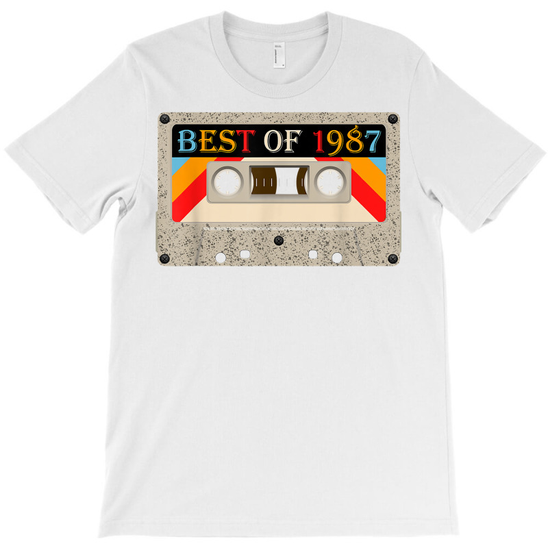 Best Of 1987 35 Years Old Birthday Cassette Tape Vintage T Shirt T-Shirt by belenfinl | Artistshot