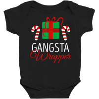 Funny Christmas Pajama Gangsta Wrapper Christmas T Shirt Baby Bodysuit | Artistshot