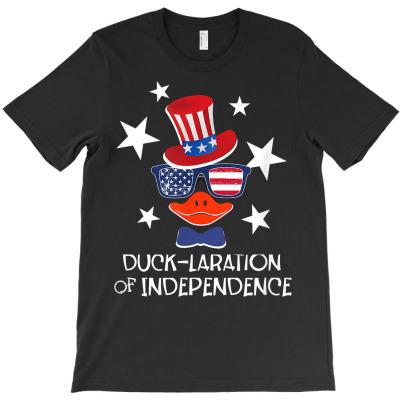Funny Duck Lover 4th Of July Patriotic Pun Tops Men Kids Boy T Shirt T-shirt Designed By Belenfinl