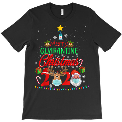 Merry Quarantine Christmas 2020 Pajamas Family Matching Xmas T Shirt T-shirt Designed By Vaughandoore01