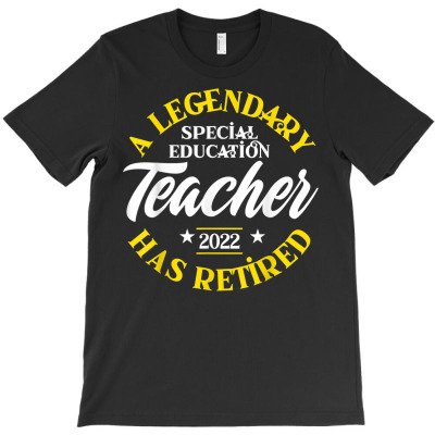 Retired Special Education Teacher 2022 Class Retirement Sped T Shirt T-shirt Designed By Wowi