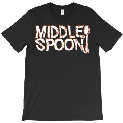Middle Spoon Throuple Poly Polyamory Spooning Threesome Pullover Hoodi T-shirt Designed By Vaughandoore01