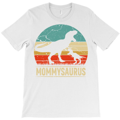 Mommysaurus T Rex Dinosaur Mommy Saurus Family Matching Long Sleeve T T-shirt Designed By Vaughandoore01