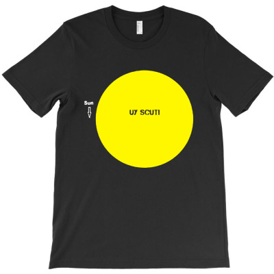 Uy Scuti The Largest Star In The Universe T-shirt Designed By Bernard Houfman