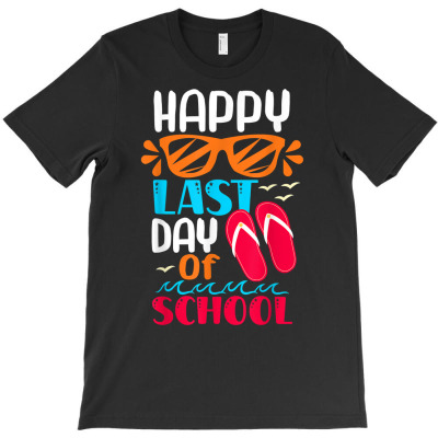 Last Day Of School Summer Teacher Student Presents T Shirt T-shirt Designed By Madeltiff