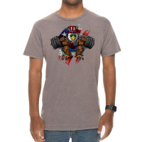 American Flag Muscular Bald Eagle Bike Flexing Uncle Sam T Shirt Vintage T-shirt | Artistshot