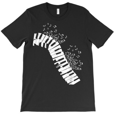 Music Notes Classical Music Instrument Piano T Shirt T-shirt Designed By Vaughandoore01