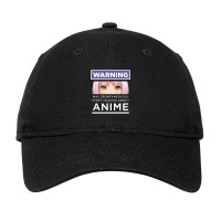 Warning May Spontaneously Start Talking About Anime Adjustable Cap | Artistshot