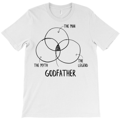 Mens Funny Gift For Fathers Day Tee   Mix Of Legend Godfather T Shirt T-shirt Designed By Moniqjayd