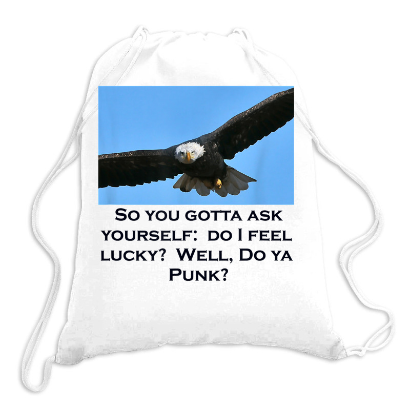 Bald Eagle Intimidating Stare Of The Eyes Of Eagle T Shirt Drawstring Bags | Artistshot