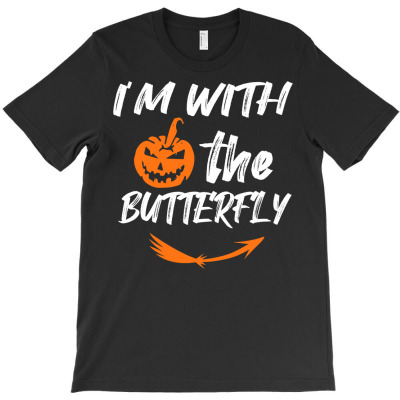 I’m With The Butterfly Witch Costume Halloween T Shirt T-shirt Designed By Ebertfran1985