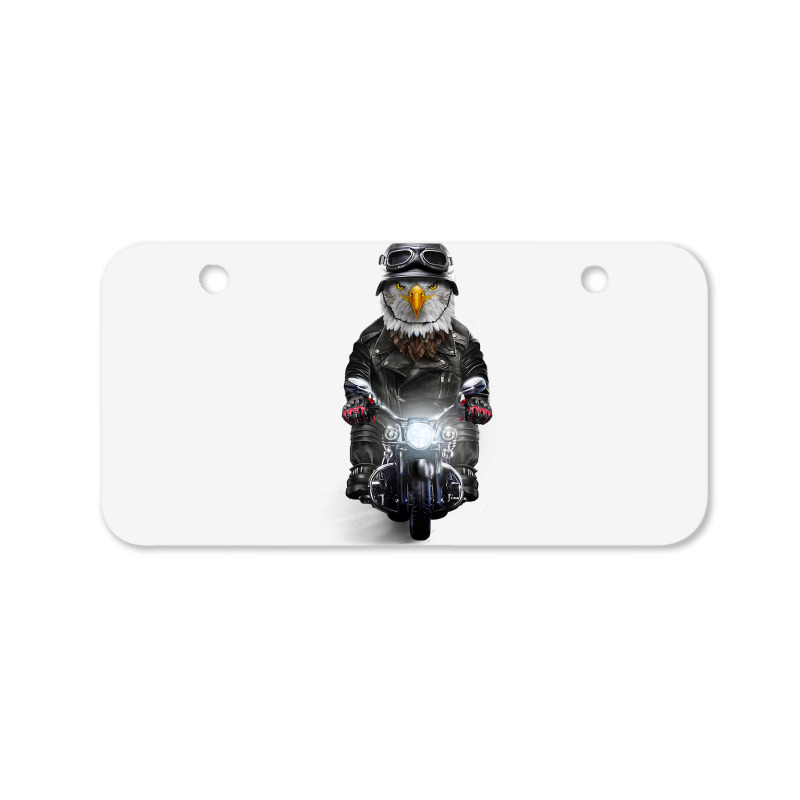 Bald Eagle Riding Motorcycle   T Shirt Bicycle License Plate | Artistshot