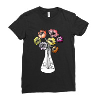 Erlenmeyer Bouquet Ladies Fitted T-shirt | Artistshot