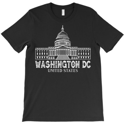 Vintage Washington Dc Wn Funny American Lover Men Women T Shirt T-shirt Designed By Wowi