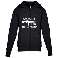 Little Friend Youth Zipper Hoodie | Artistshot