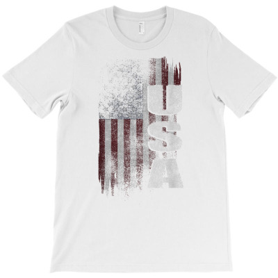 Patriotic Usa American Flag T Shirt T-shirt Designed By Carlakayl