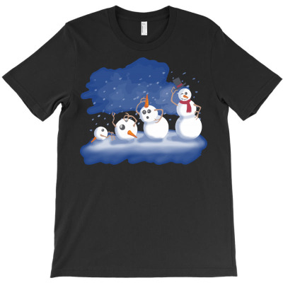Primordial Snow T-shirt Designed By Nurmala Siti