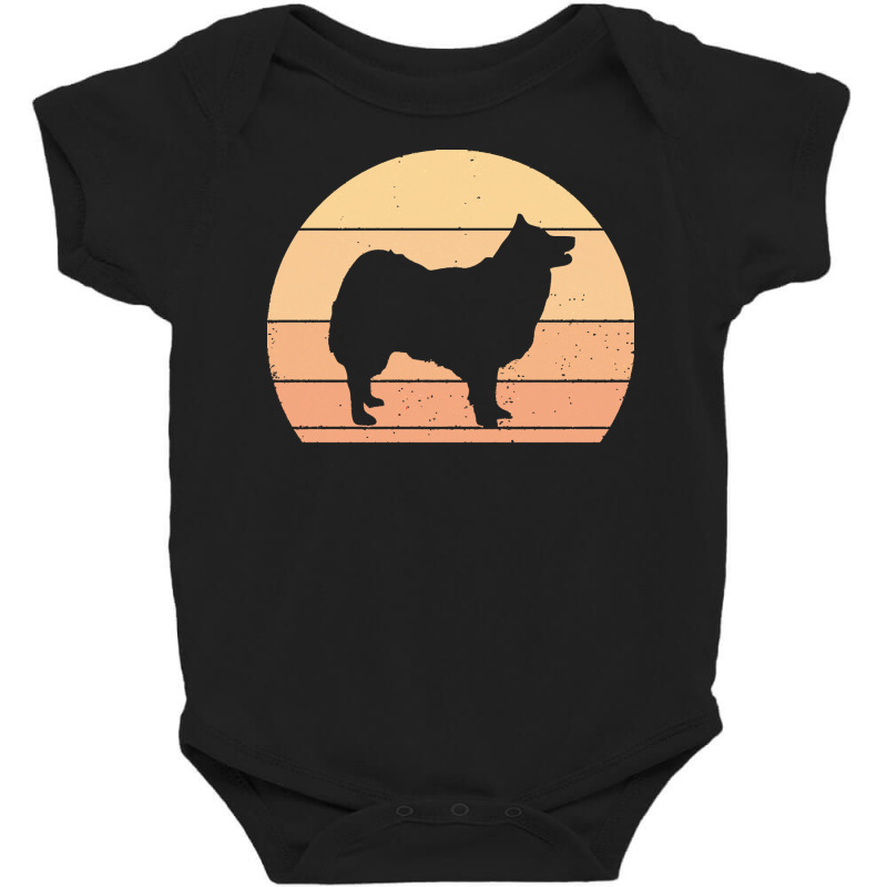 Icelandic T  Shirt Retro Sunset Icelandic Sheepdog T  Shirt Baby Bodysuit by ondrickaarmani141 | Artistshot