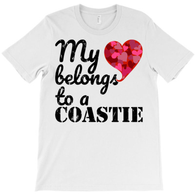 My Heart Belongs To A Coastie (uscg) Long Sleeve T Shirt T-shirt Designed By Falongruz87