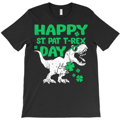 Kids St Patricks Day Dinosaur Trex Shirt Boys Baby Toddler T Shirt T-shirt Designed By Rainaanik