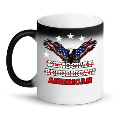 Democrat  Republican  American Usa Eagle T Shirt Magic Mug Designed By Sand King
