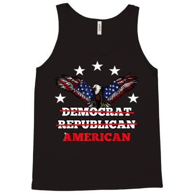 Democrat  Republican  American Usa Eagle T Shirt Tank Top Designed By Sand King