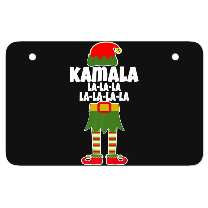 Kamala La La La Elf Christmas Holiday Atv License Plate | Artistshot