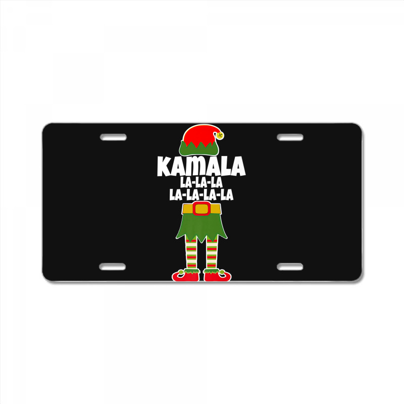 Kamala La La La Elf Christmas Holiday License Plate | Artistshot