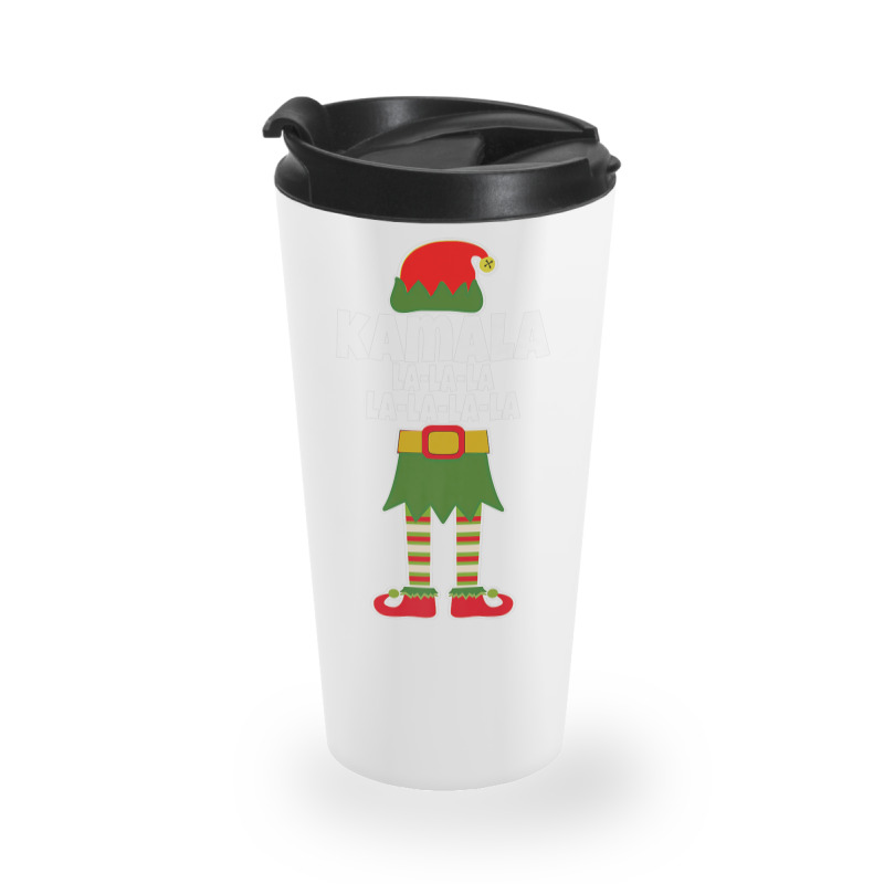 Kamala La La La Elf Christmas Holiday Travel Mug | Artistshot