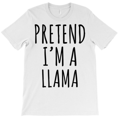 Lazy Halloween Costume Pretend I'm A Llama Simple T Shirt T-shirt Designed By Rainaanik