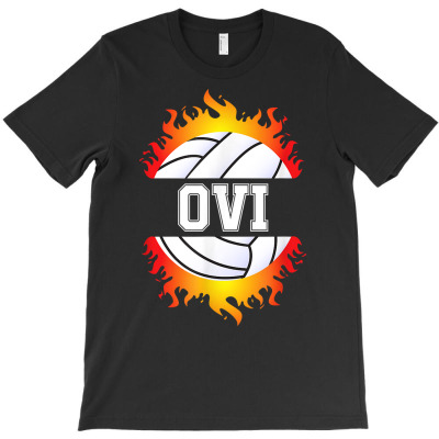 Ovi Name Volleyball Player Boys Ball And Net Sports Fan T Shirt T-shirt Designed By Carlakayl