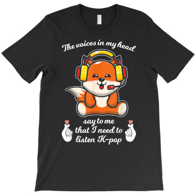 The Voices Is My Head Listen K Pop K Pop Merch South Korea T Shirt T-shirt Designed By Annabmika