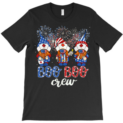 Three Gnomes Patriotic Nurse 4th Of July American Rn Nurses T Shirt T-shirt Designed By Annabmika