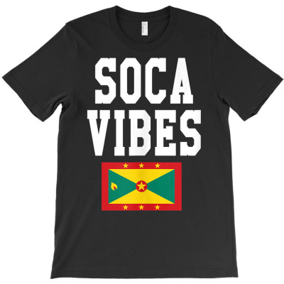 Soca Vibes Grenada Flag Caribbean Carnival Tank Top T-shirt Designed By Shyanneracanello