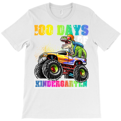 Happy 100th Day Of Kindergarten Dinosaur Dino Trex Teacher Pullover Ho T-shirt Designed By Espermarl