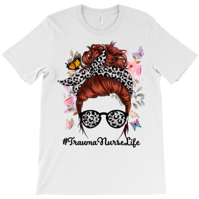 Trauma Nurse Happy Last Day School Butterfly Floral T Shirt T-shirt Designed By Annabmika