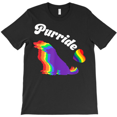 Purride Gay Pride Dog Lgbt Pride Month Ally Support T Shirt T-shirt Designed By Nicoleden