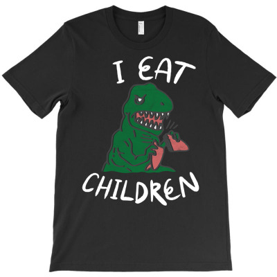Funny Surfing Shirt I Eat Children Dinosaur T Rex Surfer Long Sleeve T T-shirt Designed By Espermarl