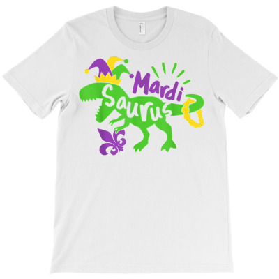 Mardi Saurus T Rex Dinosaur Mardi Gras Gifts Kids For Funny T Shirt T-shirt Designed By Espermarl