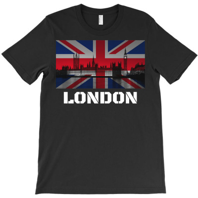 Souvenir London Hoodie City Vintage Uk Flag British Hoody T-shirt Designed By Darelychilcoat1989